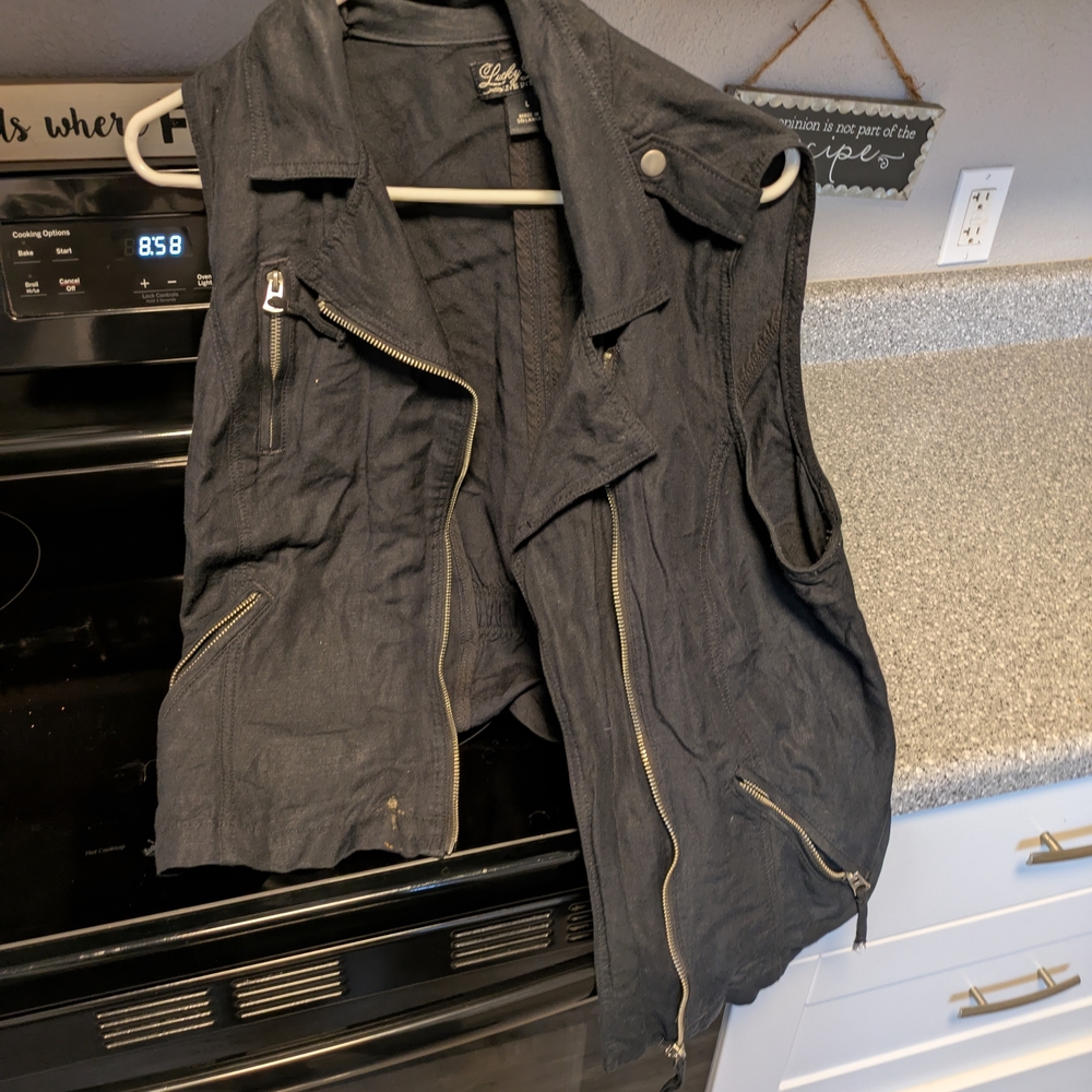 Lucky Brand Charcoal Gray Jacket